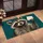 Curious Raccoon Carrying Paper Note for Whimsical Woodland Home Decor Lovers Doormat - 2