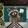 Curious Raccoon Carrying Paper Note for Whimsical Woodland Home Decor Lovers Doormat - 5