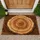 Rustic Tree Ring Wood Slice for Natural Cabin Entryway Style and Woodland Home Living Doormat - 1