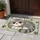 Curled Gray Cat Cartoon for Cozy Cat Lover Homes and Relaxed Everyday Living Doormat - 4