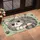 Curled Gray Cat Cartoon for Cozy Cat Lover Homes and Relaxed Everyday Living Doormat - 2
