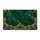 Emerald Marble And Ornate Gold Scrollwork For Refined Entryway And Garden Styling Doormat - 6