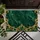 Emerald Marble And Ornate Gold Scrollwork For Refined Entryway And Garden Styling Doormat - 5