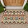 Southwestern Tribal Geometric Stripes for Cozy, Earthy Everyday Entryway Style at Home Doormat - 1