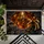 Glowing Golden Skeleton Emerging From Cracked Stone Well for Halloween Horror Fans Doormat - 5