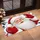 Jolly Santa Face With Red Mittens For Christmas Holiday Cheer And Seasonal Home Decorating Doormat - 2