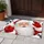 Jolly Santa Face With Red Mittens For Christmas Holiday Cheer And Seasonal Home Decorating Doormat - 4