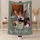 Personalized Photo Collage Blanket – Custom 4 or 5 Pictures, Names & Message, 5 Colors, Best Dad Ever Family Couple Keepsake Gift - 1