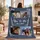 Personalized Photo Collage Blanket – Custom 4 or 5 Pictures, Names & Message, 5 Colors, Best Dad Ever Family Couple Keepsake Gift - 6