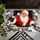 Santa Claus Emerging Through Snowy Chimney for Christmas Holiday Home Entryway Cheer Doormat - 5