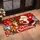 Santa Claus Reindeer Wreath Christmas Cheer for Holiday Home Entryway Decor Doormat - 2