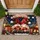 Christmas Gnomes with Gifts, Bells and Snowflakes for a Cozy Merry Christmas Holiday Doormat - 1