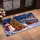 Snowman, Santa Sleigh, Reindeer & Cabin Christmas Scene for a Cozy Winter Holiday Home Doormat - 2