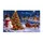 Snowman, Santa Sleigh, Reindeer & Cabin Christmas Scene for a Cozy Winter Holiday Home Doormat - 6