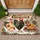 Christmas Rooster Chicken Family Scene for Festive Farmhouse Holiday Entryway Decor Doormat - 1