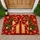 Red Gold Gift Bow and Holly Christmas Decor for Festive Holiday Homes Doormat - 1