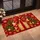 Red Gold Gift Bow and Holly Christmas Decor for Festive Holiday Homes Doormat - 2