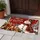 Cheerful Christmas Snowman and Cabin Scene for Cozy Holiday Home Entryway Seasonal Decor Doormat - 4