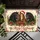 Three Christmas Horses with Holly, Santa Hat and Bows for Festive Holiday Homes Doormat - 5