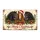 Three Christmas Horses with Holly, Santa Hat and Bows for Festive Holiday Homes Doormat - 6