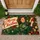 Vintage Woman Hanging Christmas Ornament for a Nostalgic Holiday Home Celebration Doormat - 1