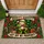 Funny Christmas Frog With Santa Hat And Wreaths For Festive Holiday Home Style Doormat - 1