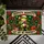 Funny Christmas Frog With Santa Hat And Wreaths For Festive Holiday Home Style Doormat - 5