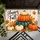 Colorful Pumpkin Stack and Maple Leaves for Cozy Autumn Thanksgiving Celebrations Doormat - 5