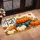 Colorful Pumpkin Stack and Maple Leaves for Cozy Autumn Thanksgiving Celebrations Doormat - 2