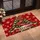 Christmas Tree Red Polka Dot Bow Snowflakes Holiday Entryway Winter Welcome Doormat - 2