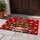 Christmas Tree Red Polka Dot Bow Snowflakes Holiday Entryway Winter Welcome Doormat - 4