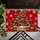 Christmas Tree Red Polka Dot Bow Snowflakes Holiday Entryway Winter Welcome Doormat - 5