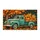 Vintage Teal Pickup Truck with Pumpkins for Cozy Autumn Harvest Seasonal Home Decor Doormat - 6