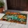 Vintage Teal Pickup Truck with Pumpkins for Cozy Autumn Harvest Seasonal Home Decor Doormat - 4