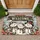 Three Snowmen with Plaid Scarves for Cozy Christmas Farmhouse Holiday Entryway Cheer Doormat - 1