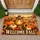 Autumn Lantern, Pumpkins And Songbirds For Cozy Fall Farmhouse Seasonal Entryways Doormat - 1