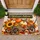 Autumn Pumpkin Wagon Sunflower and Maple Leaves for Thanksgiving Harvest Home Decor Doormat - 1
