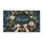Winter Pine Wreath With Golden Bells for a Merry Christmas Holiday Home Doormat - 6