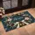 Winter Pine Wreath With Golden Bells for a Merry Christmas Holiday Home Doormat - 2