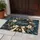 Winter Pine Wreath With Golden Bells for a Merry Christmas Holiday Home Doormat - 4