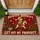 Santa Hat Frog Christmas Humor with Vintage Holiday Cheer for Seasonal Homes Doormat - 1