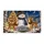 Snowman Reindeer Birch Forest Christmas Scene for Cozy Winter Holiday Homes Doormat - 6