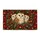 Christmas Owl Trio Holly Wreath Red Tartan for Cozy Holiday Home Decor Doormat - 6