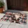 Nordic Christmas Gnome and Plaid Snowflakes for Rustic Winter Holiday Décor Doormat - 4