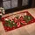 Candy Cane Holly Bow Christmas Entry Decor for a Festive Holiday Home Doormat - 2