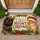 Christmas Cats With Antlers And Santa Hat For A Cozy Holiday Season Entryway Display Doormat - 1