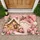 Charming Pink Christmas Gnome And Snowy Cottage For Cozy Holiday Home Decorating Doormat - 1