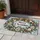 Frosted Evergreen Wreath With Paw Prints for Cozy Christmas Holiday Decor Doormat - 4