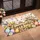 White Easter Bunny With Pastel Eggs and Wildflowers for Spring Holiday Cheer Doormat - 2