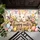 White Easter Bunny With Pastel Eggs and Wildflowers for Spring Holiday Cheer Doormat - 5